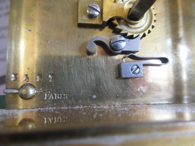 A BRASS CASED CARRIAGE CLOCK Image