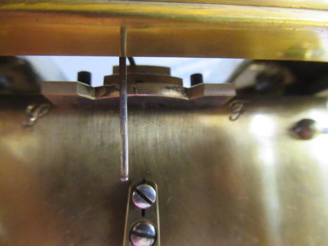 A BRASS CASED CARRIAGE CLOCK Image