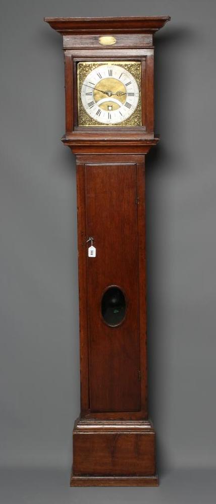AN OAK LONGCASE CLOCK SIGNED BENJAMIN BULLOCK AYFORD Image