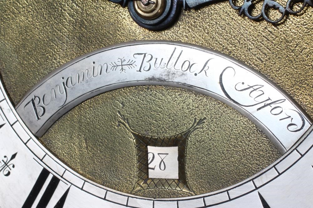 AN OAK LONGCASE CLOCK SIGNED BENJAMIN BULLOCK AYFORD Image