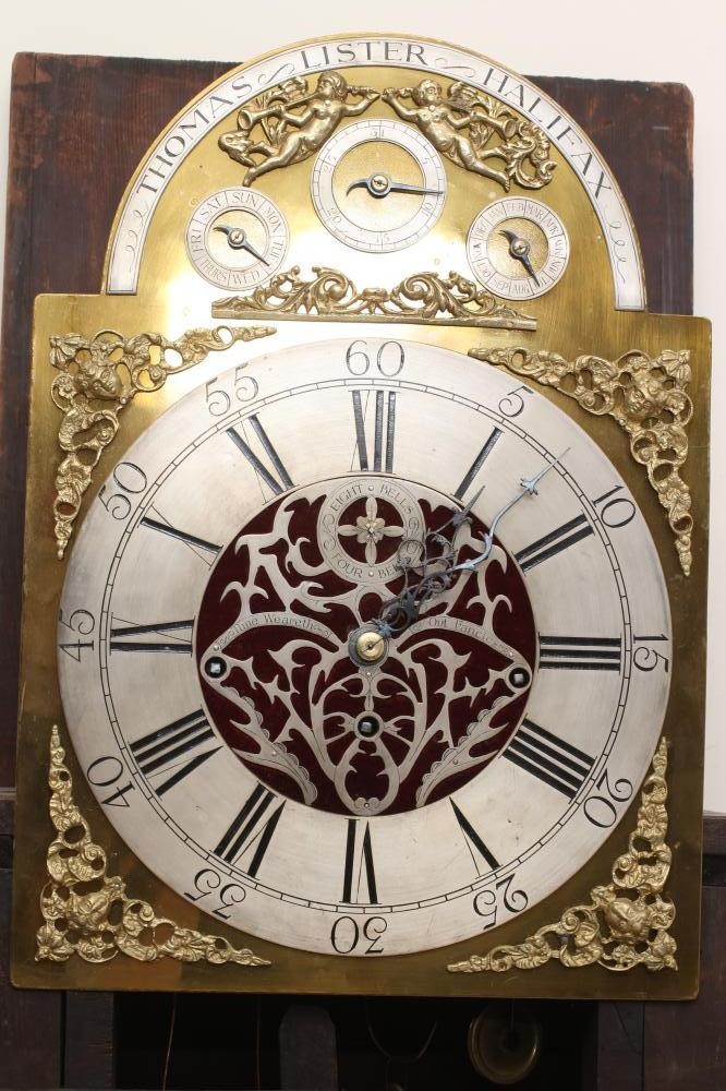 A MAHOGANY CHIMING LONGCASE CLOCK Image