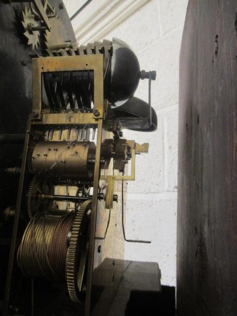 A MAHOGANY CHIMING LONGCASE CLOCK Image