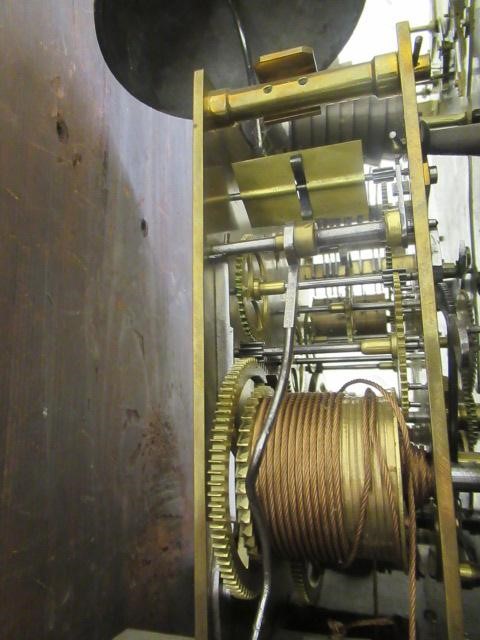 A MAHOGANY CHIMING LONGCASE CLOCK Image