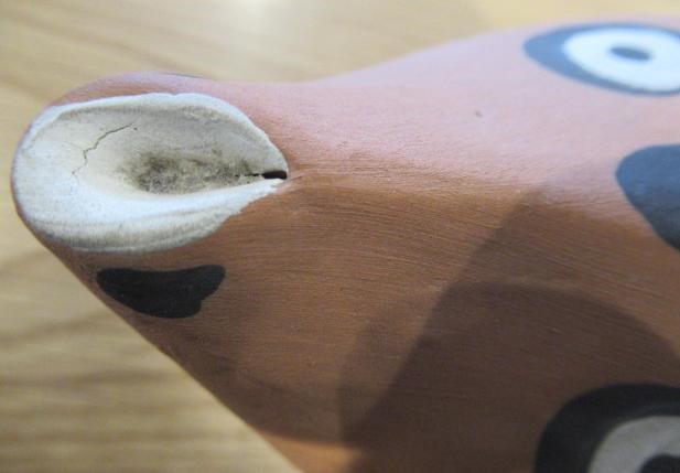 PABLO PICASSO (1881-1973) A red earthenware fish pitcher with black and white markings Image