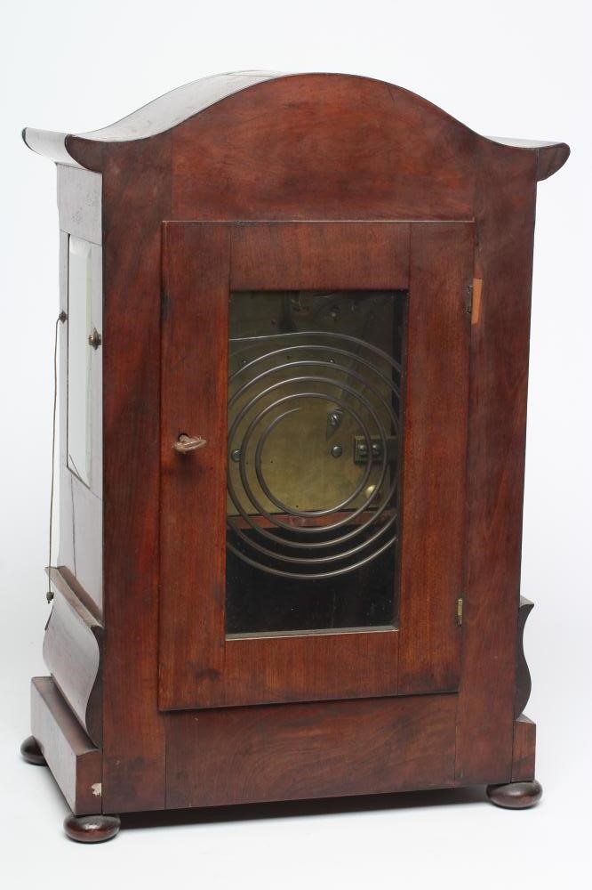 A MAHOGANY CASED TABLE CLOCK signed Stringer Stourbridge Image