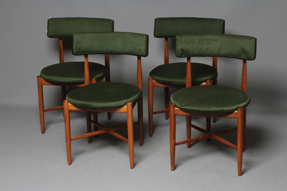 A SET OF FOUR G PLAN TEAK FRESCO DINING CHAIRS by Victor Wilkins Image
