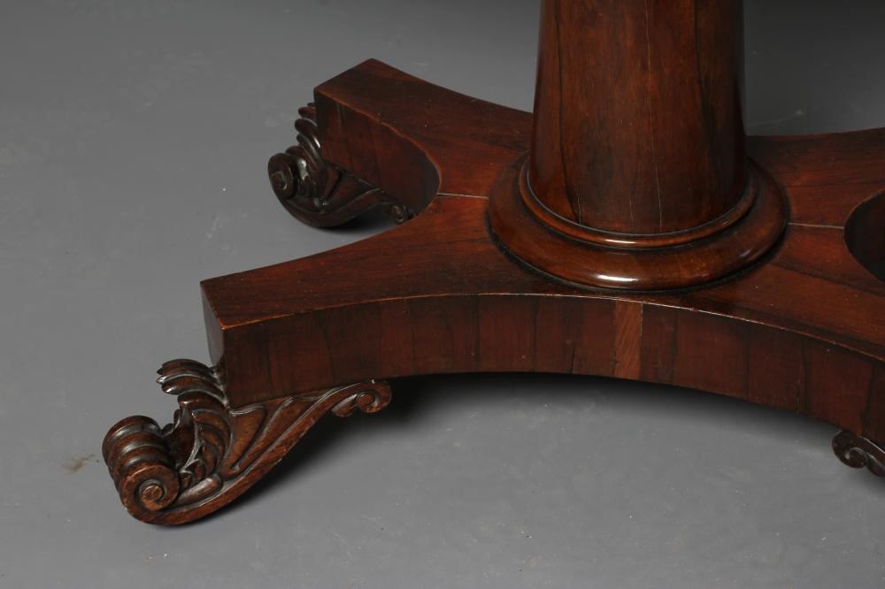 A REGENCY ROSEWOOD FOLDING CARD TABLE Image