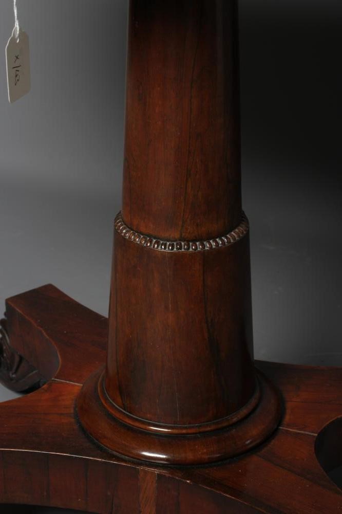 A REGENCY ROSEWOOD FOLDING CARD TABLE Image