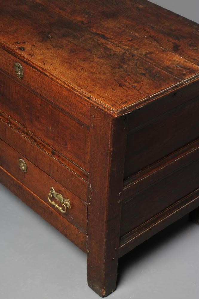 A JOINED OAK CHEST Image