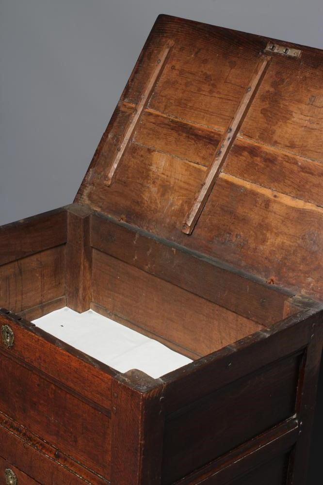 A JOINED OAK CHEST Image