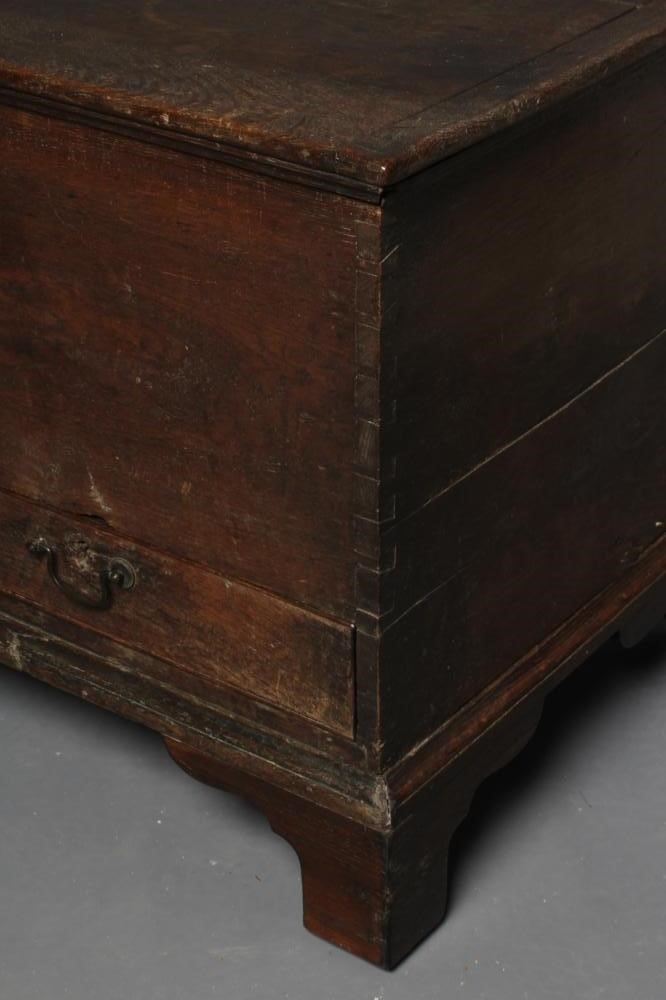 A GEORGIAN OAK BOARDED CHEST Image