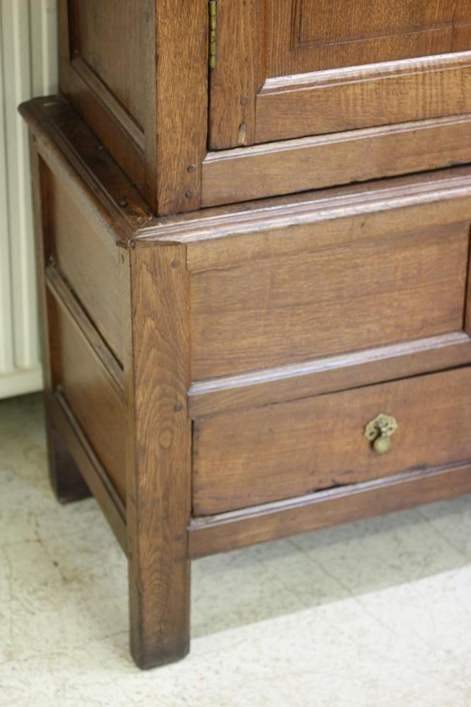 A JOINED OAK CLOTHES PRESS Image