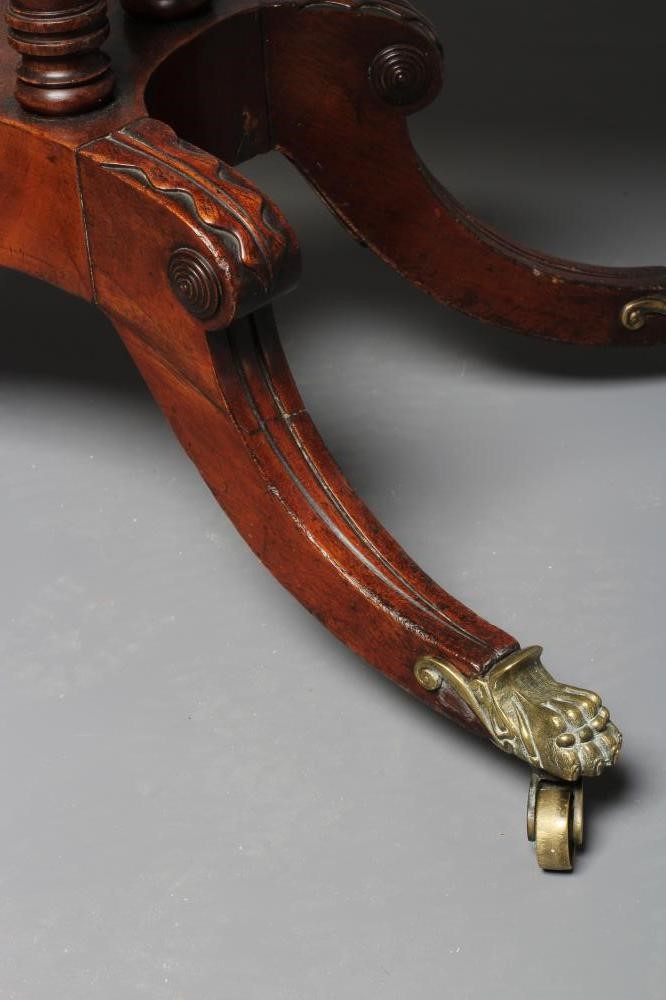 A REGENCY MAHOGANY FOLDING CARD TABLE Image