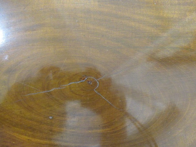 A GEORGIAN MAHOGANY FOLDING TEA TABLE Image