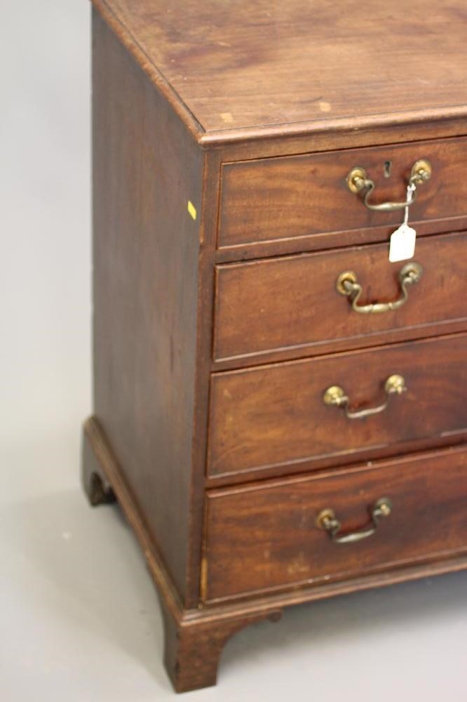 A GEORGIAN MAHOGANY STRAIGHT FRONT CHEST Image