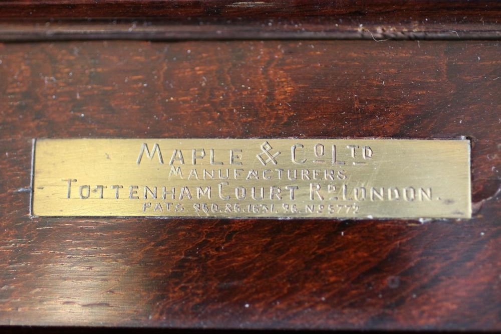 A MAPLE & CO. LONDON ROSEWOOD COCKTAIL CABINET Image