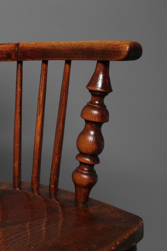 AN ASH AND ELM WINDSOR ARMCHAIR Image