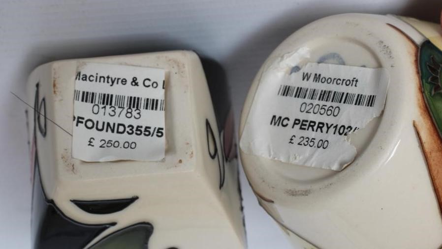 TWO MOORCROFT POTTERY VASES comprising Paradise Found Image