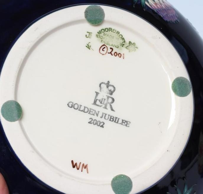 A MOORCROFT POTTERY GOLDEN JUBILEE PATTERN VASE Image
