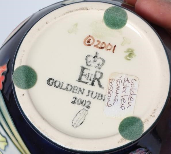 A MOORCROFT POTTERY GOLDEN JUBILEE PATTERN VASE Image