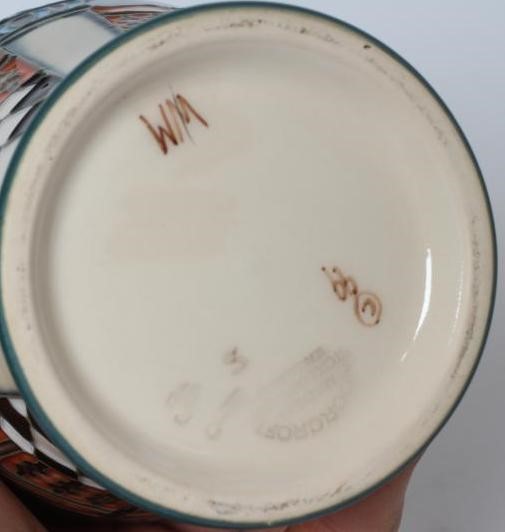 A MOORCROFT POTTERY JUMEIRAH PATTERN VASE, 2000, of inverted baluster form designed by Beverley Image