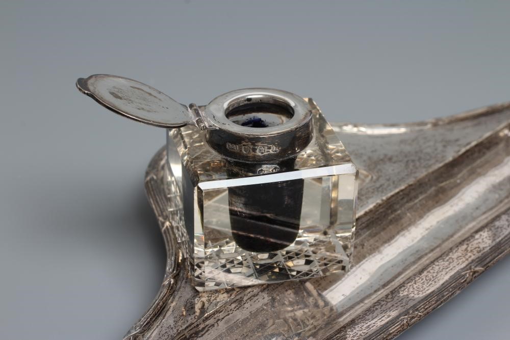 A SCOTTISH SILVER DESK STANDISH Image