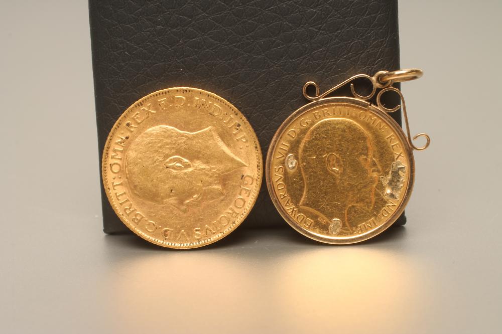 A GEORGE V GOLD SOVEREIGN Image