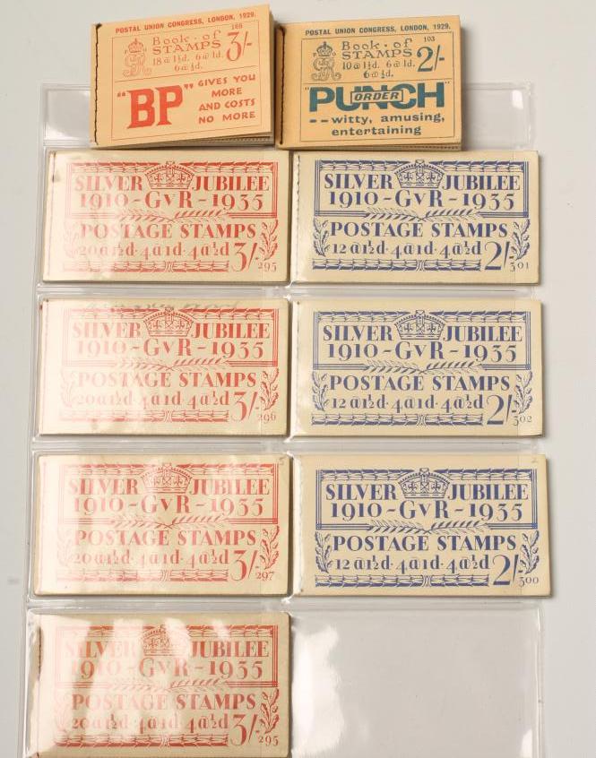 A COLLECTION OF SEVEN GEORGE V SILVER JUBILEE STAMP BOOKS Image