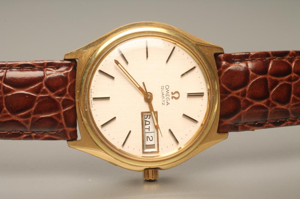 A GENTLEMAN'S OMEGA QUARTZ WRISTWATCH Image