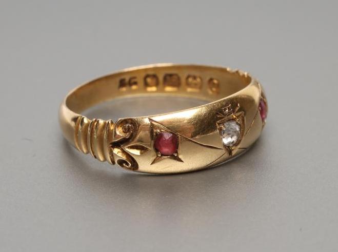 A VICTORIAN RUBY AND DIAMOND RING Image