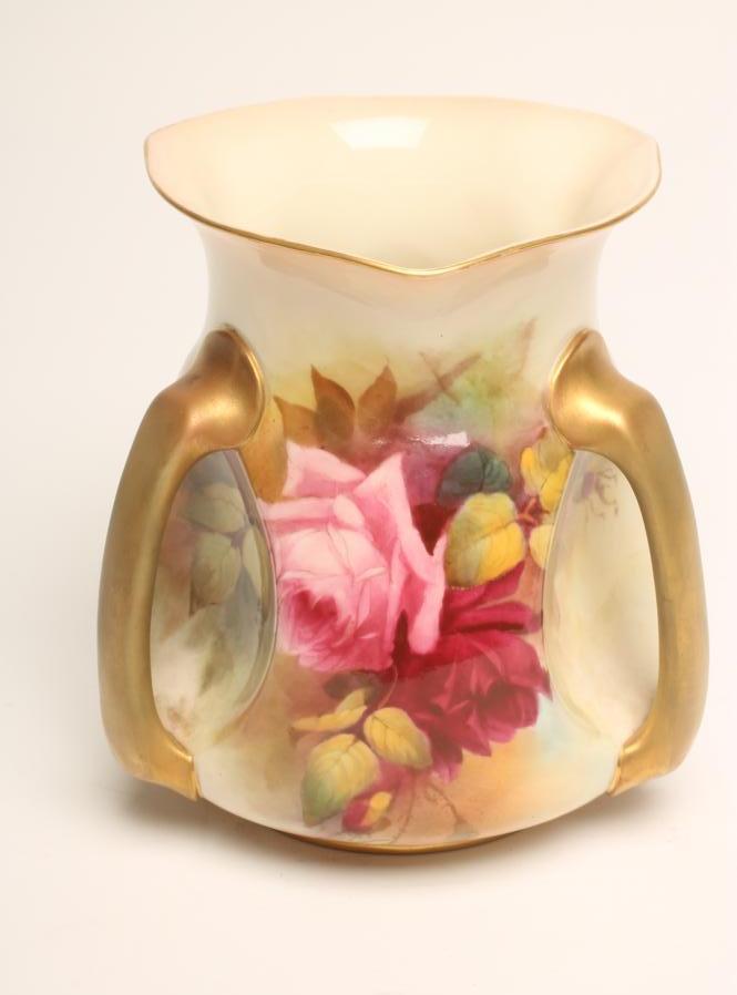 A ROYAL WORCESTER CHINA CACHE-POT Image
