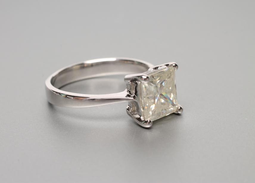 A SOLITAIRE MOISSANITE RING Image
