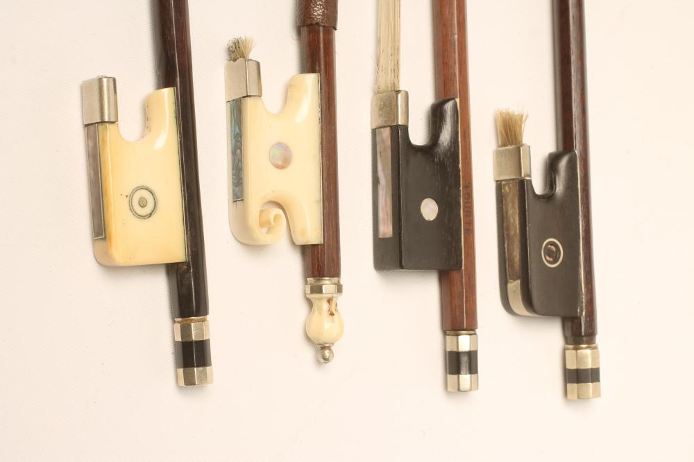 FOUR VIOLIN BOWS Image
