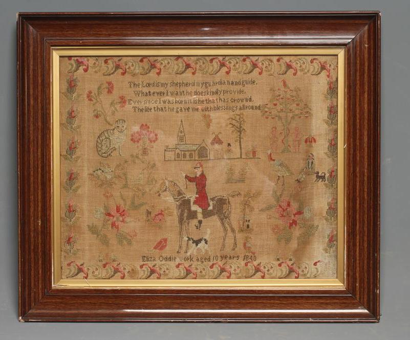 AN EARLY VICTORIAN SAMPLER Image