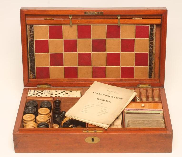 A VICTORIAN MAHOGANY GAMES COMPENDIUM Image