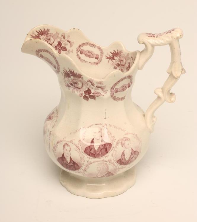 AN EARTHENWARE "REFORM" JUG Image