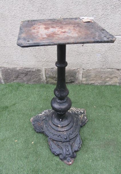 A VICTORIAN CAST IRON TABLE BASE Image