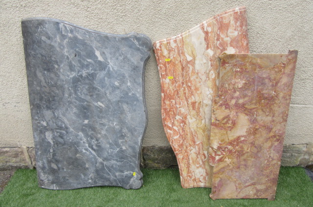 A GREY MARBLE COMMODE TOP Image