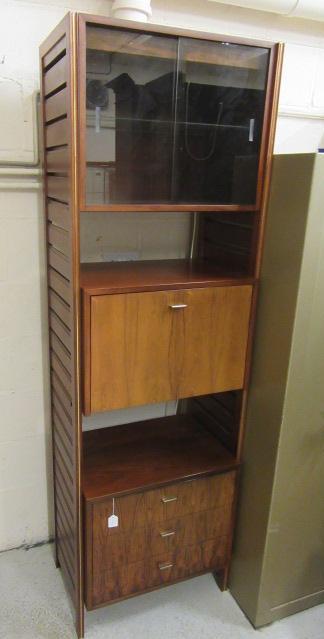 A STAPLES LADDERAX ROSEWOOD STACKING SYSTEM Image