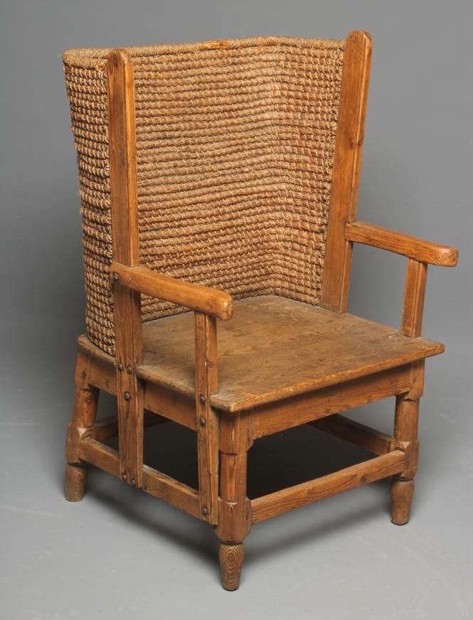 AN ORKNEY PINE CHAIR Image