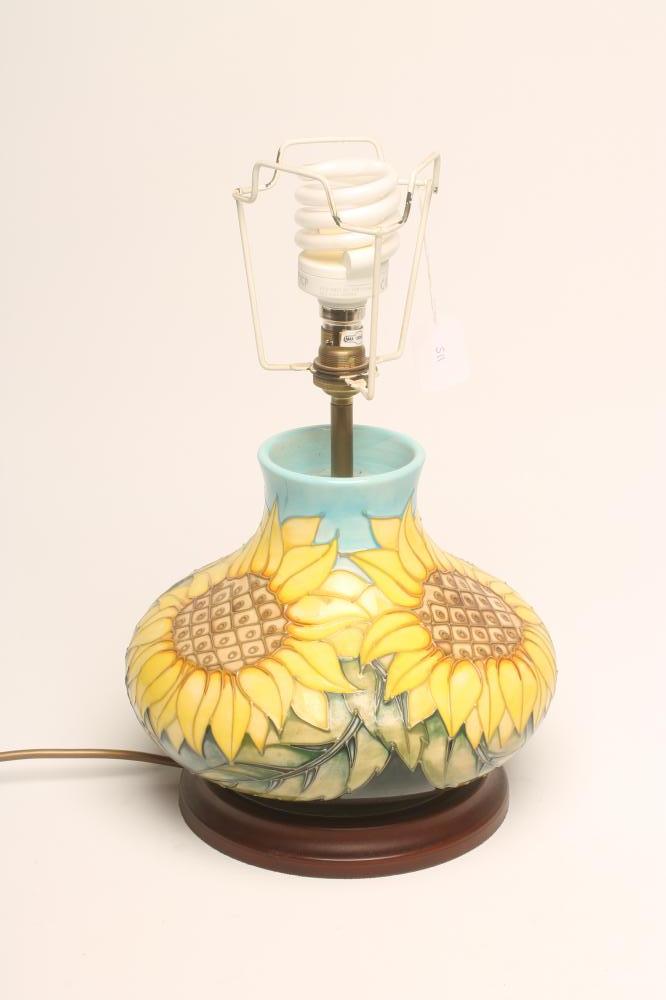 A MOORCROFT POTTERY LAMP BASE Image