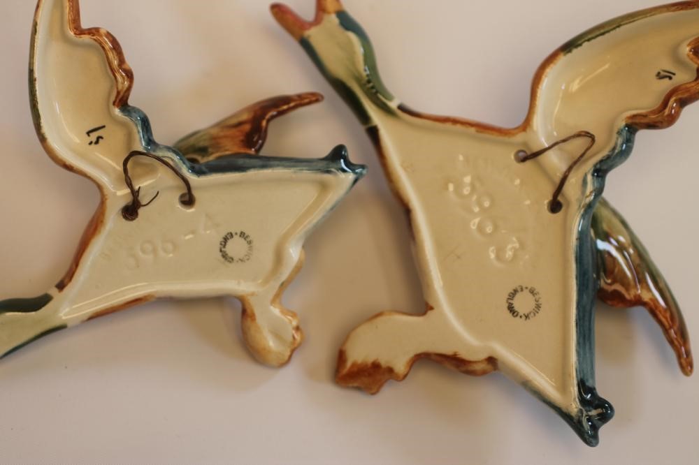 A GRADUATED SET OF FOUR BESWICK EARTHENWARE FLYING DUCKS Image