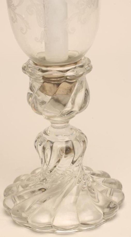 A PAIR OF BACCARAT HURRICANE LAMPS Image