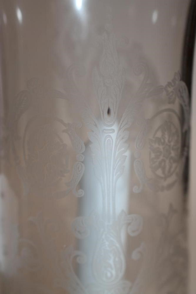 A PAIR OF BACCARAT HURRICANE LAMPS Image