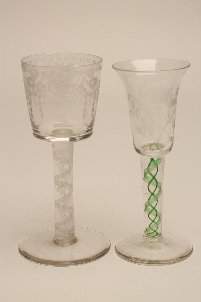 TWO WINE GLASSES Image
