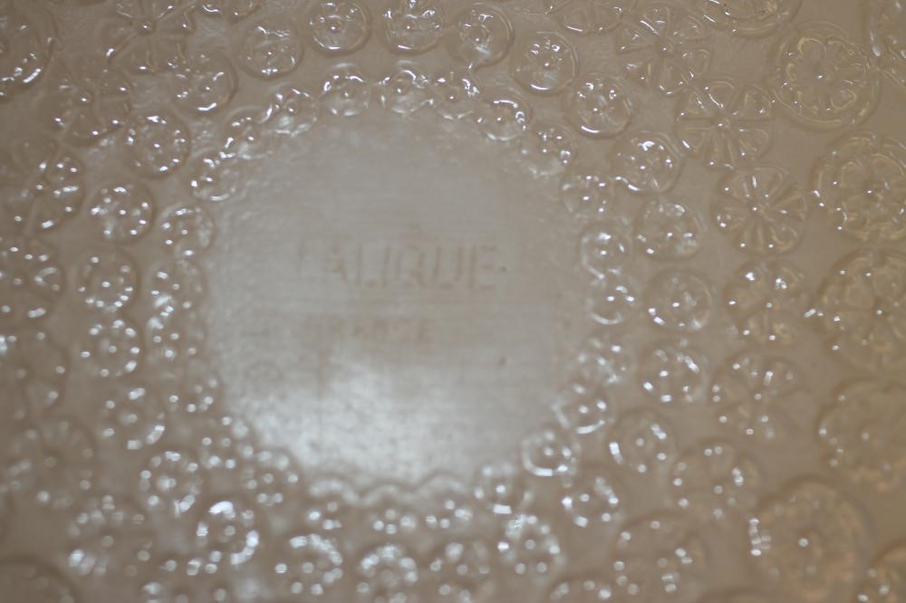 "NEMOURS" - A LALIQUE OPALESCENT BOWL of plain circular form Image