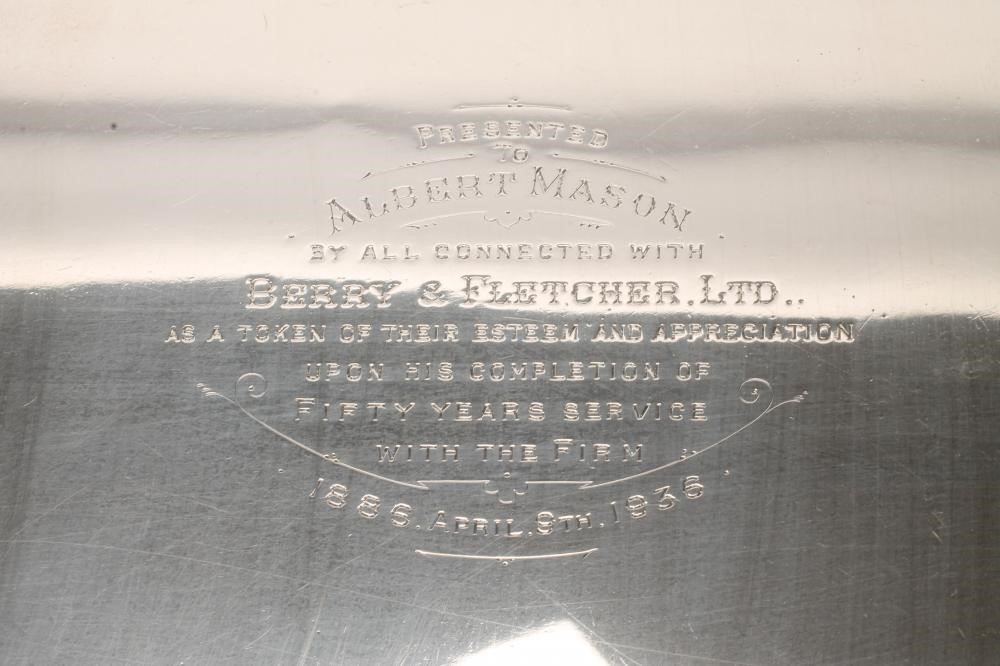 AN ART DECO SILVER TRAY Image