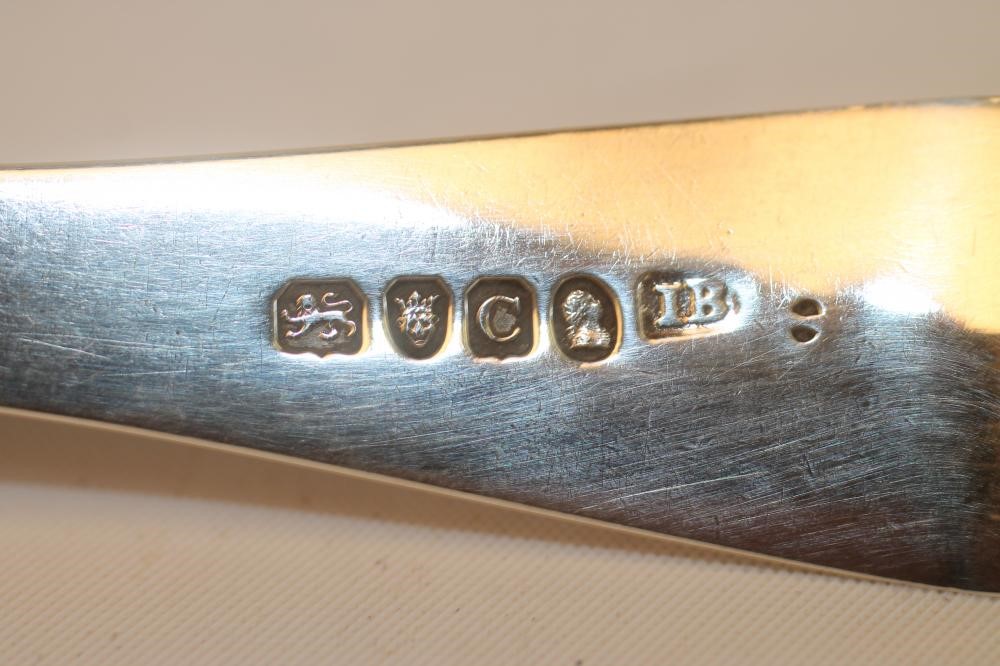 A GEORGE III SILVER SALAD FORK Image