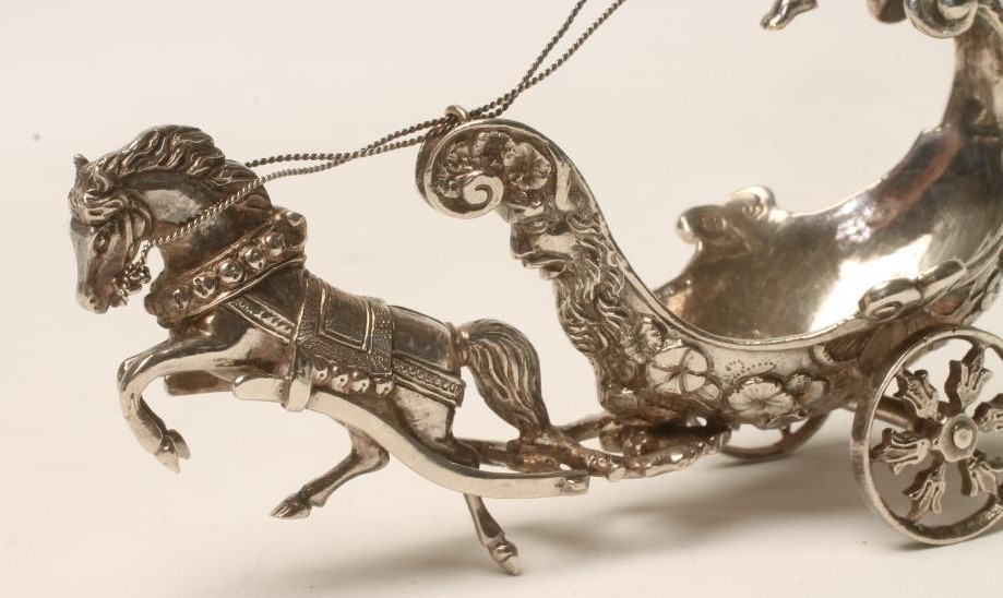 A CONTINENTAL SILVER NOVELTY SALT Image