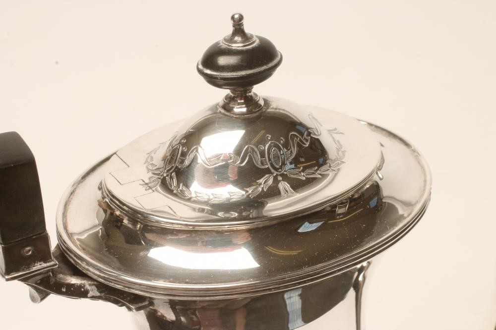 *AN EDWARDIAN SILVER COFFEE POT Image